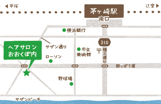 訪問カット茅ヶ崎の事業所MAP